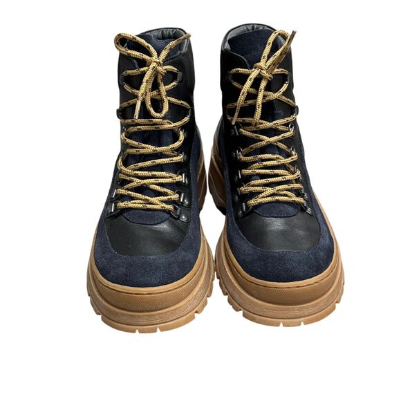 Ted Baker Allicia Black Lace Up Combat Boots - Picture 6 of 9